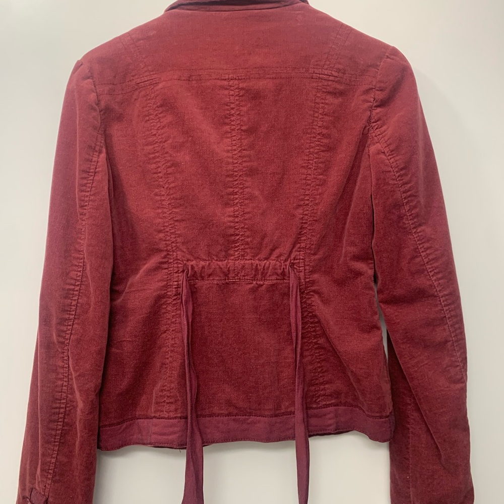 Free People Rich Burgundy Blazer - Picture 3 of 7